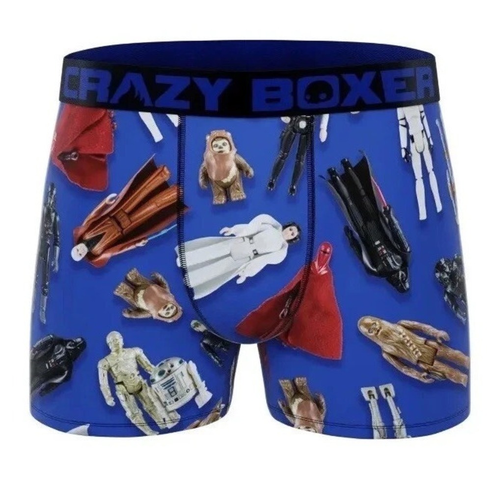 Disney Star Wars Vintage Action Figure Men's Crazy Boxer Briefs Men's XL NWT